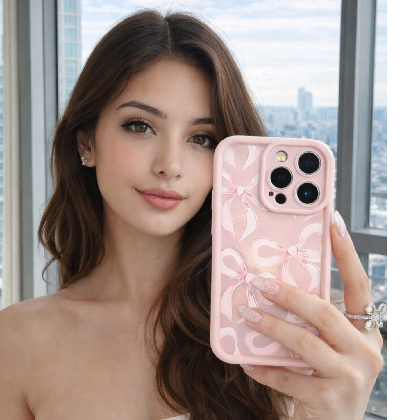 Pink Sugar Bow iPhone Case