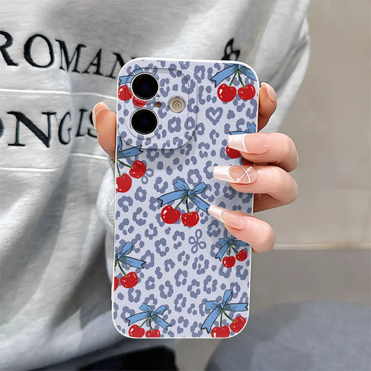 Cherry Leopard Pop iPhone Case